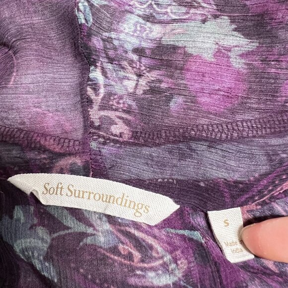 Artsy Gypsy Patchwork Whimsigoth Fairy Boho Long Cardigan Oversized Purple Small - Picture 9 of 12